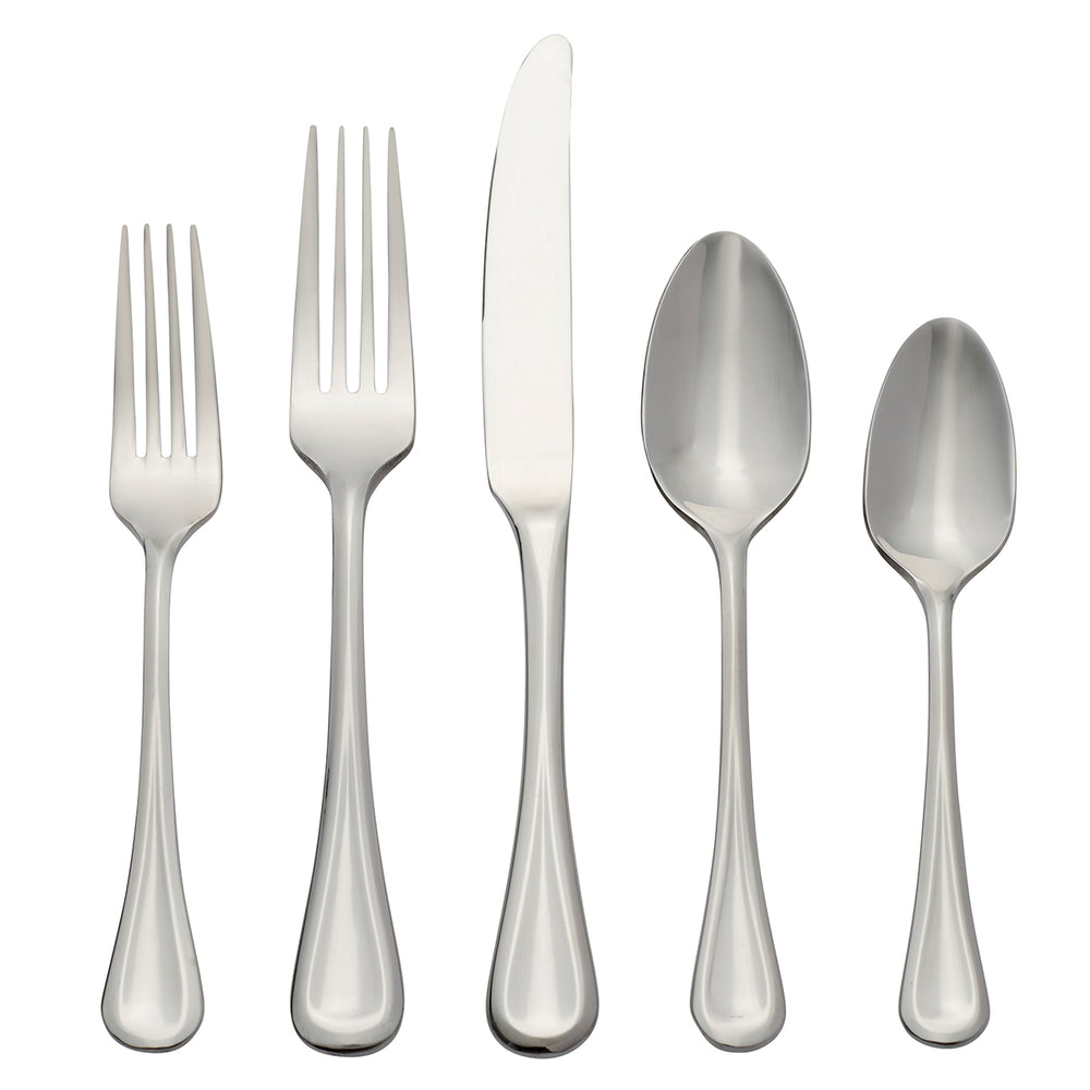 Lenox Oneida Virage 20 Piece Everyday Flatware Set, Service for 4 Metallic, STAINLESS METAL B141020AL20