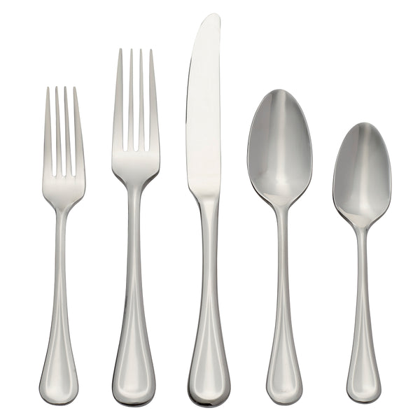 Lenox Oneida Virage 20 Piece Everyday Flatware Set, Service for 4 Metallic, STAINLESS METAL B141020AL20