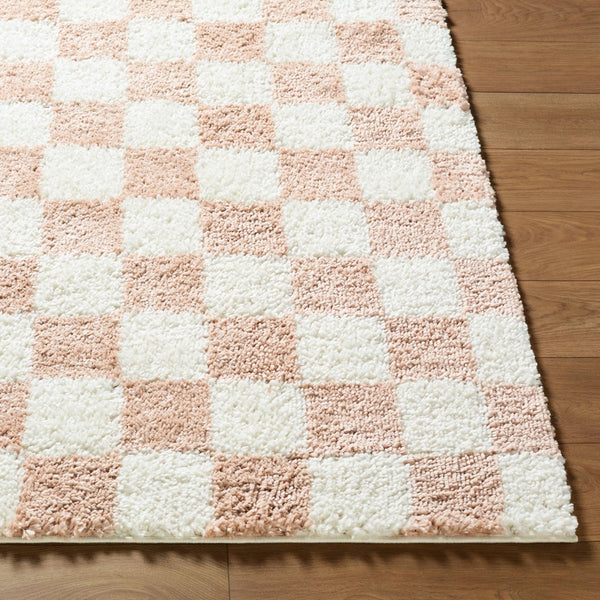 Livabliss Czechia Minimalist Runner Rug Plush Polypropylene Blend for Hallways and Entryways Dusty Pink, Ivo 6'7" x 9' CZE2300-679