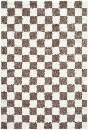 Livabliss Czechia Geometric Runner Rug Soft Plush Polypropylene Pile for Hallway or Entryway Charcoal, Ivory 2'7" x 7'3" CZE2301-2773