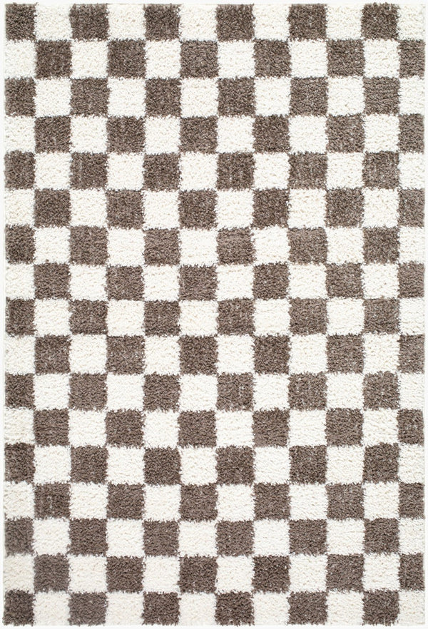 Livabliss Czechia Geometric Runner Rug Soft Plush Polypropylene Pile for Hallway or Entryway Charcoal, Ivory 2'7" x 7'3" CZE2301-2773