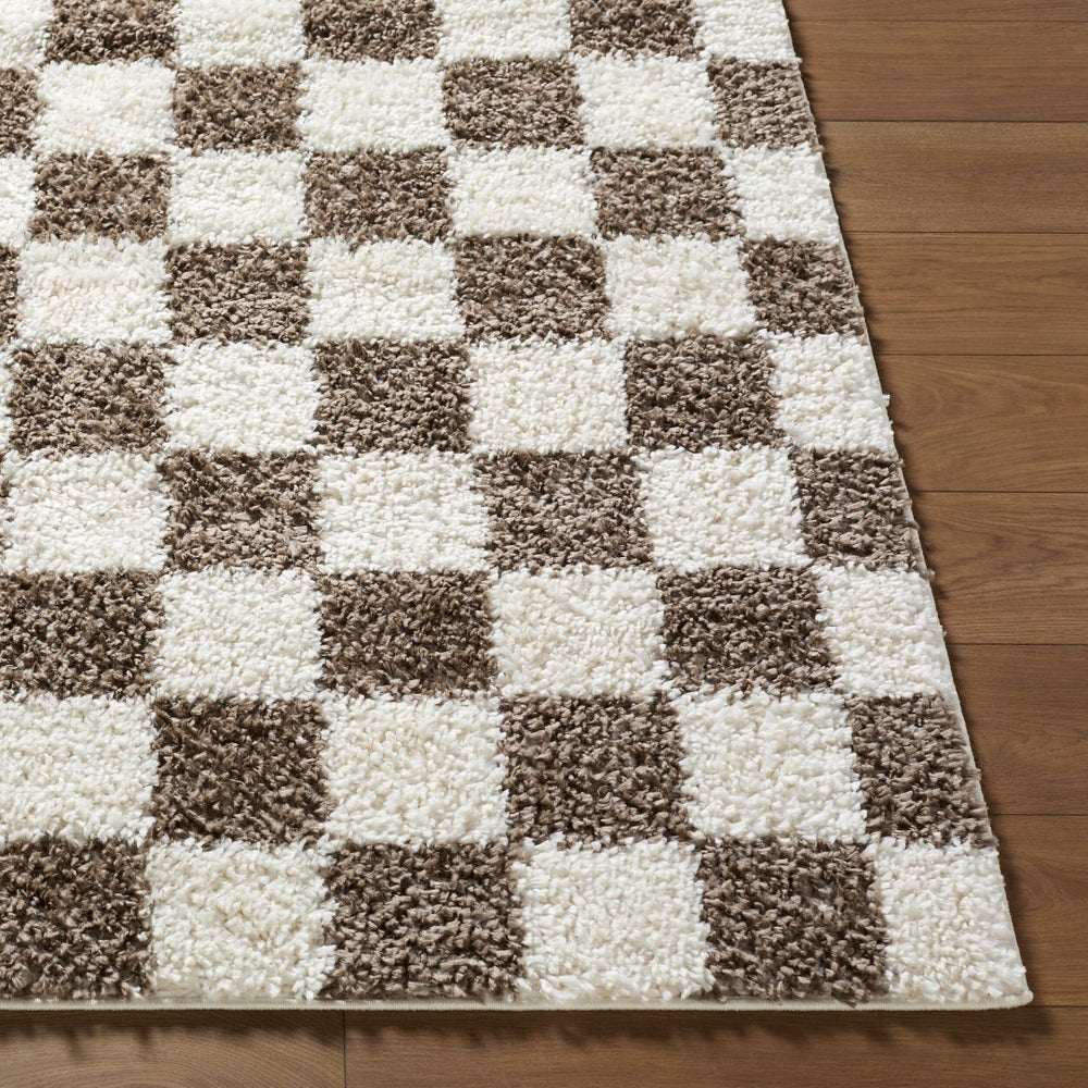 Livabliss Czechia Geometric Runner Rug Soft Plush Polypropylene Pile for Hallway or Entryway Charcoal, Ivory 2'7" x 7'3" CZE2301-2773