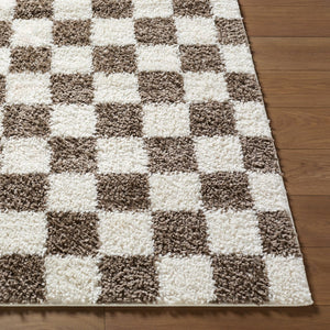 Livabliss Czechia Geometric Runner Rug Soft Plush Polypropylene Pile for Hallway or Entryway Charcoal, Ivory 2'7" x 7'3" CZE2301-2773