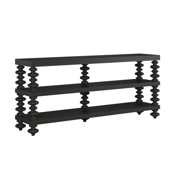 Atrium Console Table - Elegant Neoclassical Design with Open Shelves for Storage & Display Solutions