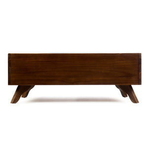 English Elm Christopher Knight Home® - SOLID Mid Century Acacia Wood Dog Bed with Water-Resistant Dark Grey Cushion, Durable Dark Oak Finish 61287.00