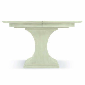 Bernhardt Bernhardt East Hampton Round Dining Table With Cerused Linen Finish, 54" Round, 20" Leaf & Pedestal Elegance K1236