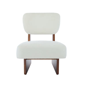 English Elm [set of 2] Beige Polyester Barrel Lounge Chairs with Black Wood Base for Living Room Beige,Walnut N767P373046W