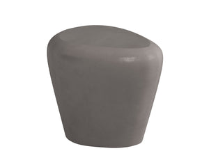 Sunpan Corvo Contemporary Side Table - Unique Natural Concrete Design for Indoor & Outdoor Spaces Grey