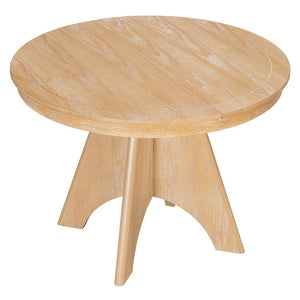 English Elm Trexm Rustic Farmhouse Extendable Dining Table Oak Veneer Drop Leaf Seats Six Natural Wood Wash N715P399861D