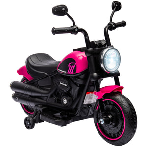 English Elm Aosom 6v Battery Ride-on Motorbike for Toddlers with Training Wheels and Headlight W2225P229367