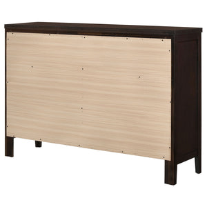 English Elm Wedgewood Cappuccino 6-Drawer Dresser with Rich Wood Finish, Spacious Storage for Linens & Clothing B062P375410
