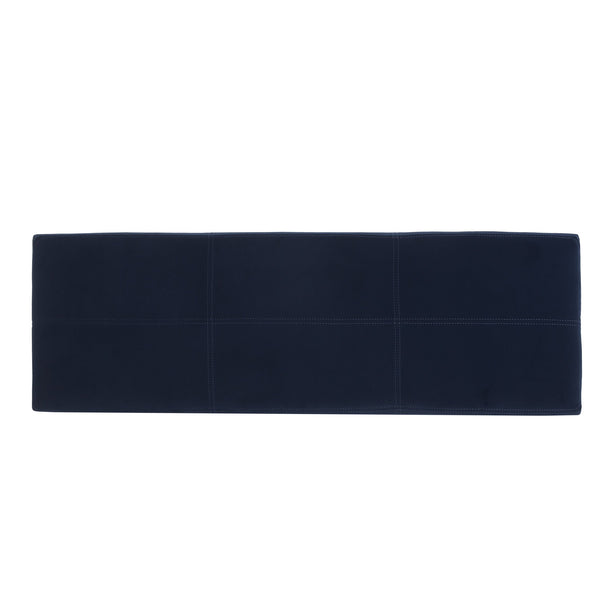 English Elm Indoor Tufted Upholstered Storage Bench with Lift Top Hidden Compartment for Entryway Dark Blue N779P396200D
