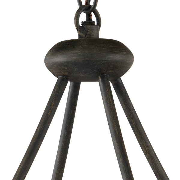 Circumstellar Disc Chandelier – Stunning Handmade Recycled Glass & Wrought Iron Light Fixture