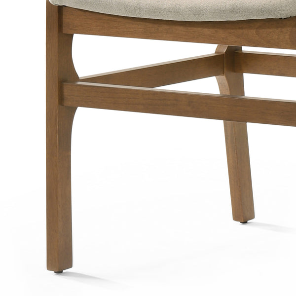 English Elm Christopher Knight Home® - DINING Chair Upholstered Rubberwood Frame Modern Contemporary Design Comfortable Seating Set Wheat 73421.00WHEAT