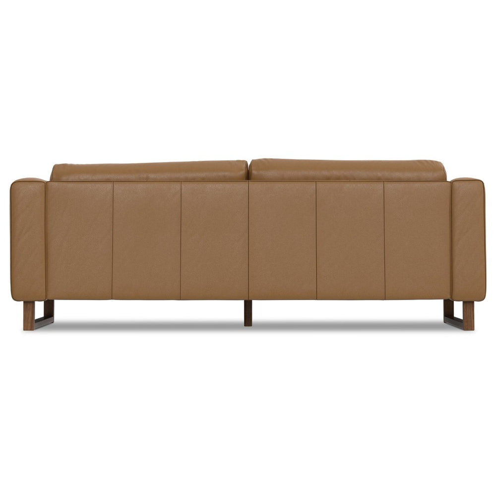 English Elm Richard 83-Inch Genuine Leather Sofa - Eco-Friendly, Durable Comfort For Modern Living Rooms B136P364288-GIGA