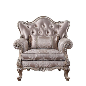 English Elm Jayceon Wingback Accent Chair Tufted Champagne Fabric Queen Anne Legs Parlor Style B2726P411575