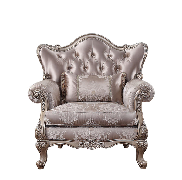 English Elm Jayceon Wingback Accent Chair Tufted Champagne Fabric Queen Anne Legs Parlor Style B2726P411575