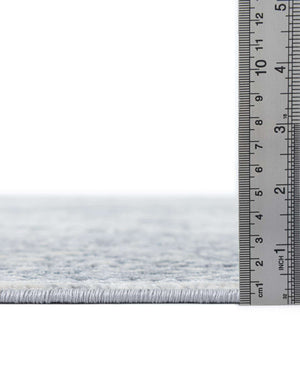 Unique Loom Chateau Wilson Machine Made Border Rug Dark Blue, Gray/Ivory 7' 1" x 7' 1"