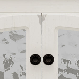 English Elm Christopher Knight Home® - 30 Inches Vintage Rustic Bathroom Vanity With Ceramic Sink, Soft-Close Doors & Antique Bronze Pulls N817P299512W