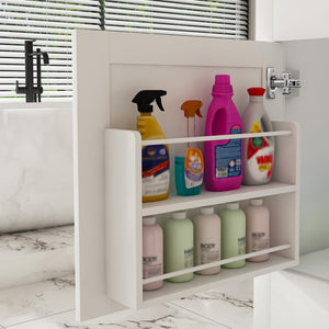 English Elm Modern 43" Bathroom Vanity With Luxurious Carrara White Top, Soft-Close Drawers & Sturdy Storage Solutions W509S00143