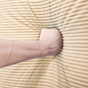 English Elm 170" Oversized Modular Sectional Couch - Luxurious Corduroy, Deep Seating, Ergonomic Design, 12 Pillows W714S01310