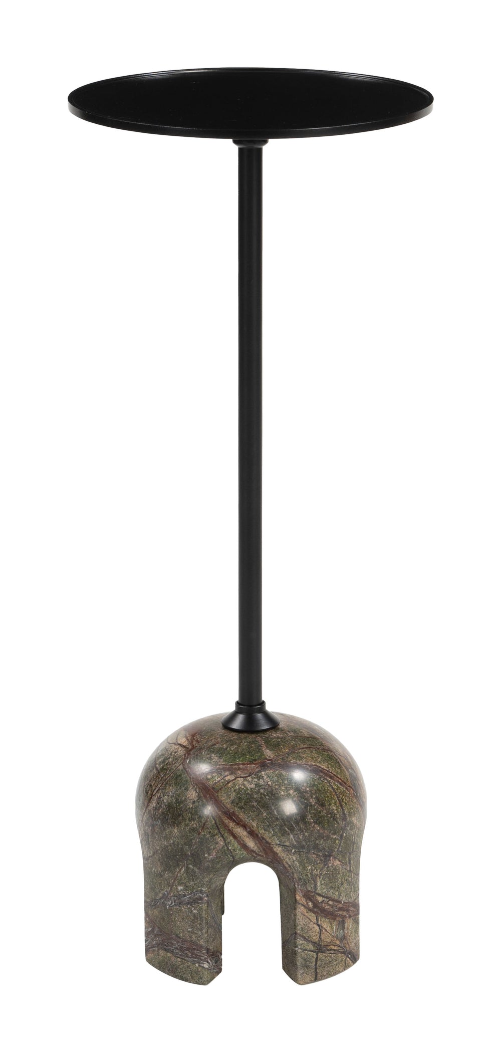 Zuo Modern Kask Multicolor Side Table – Modern Iron & Marble Design For Stylish Living Room Or Bedroom Decor Multicolor Iron,Natural Marble 110674-zuo-modern