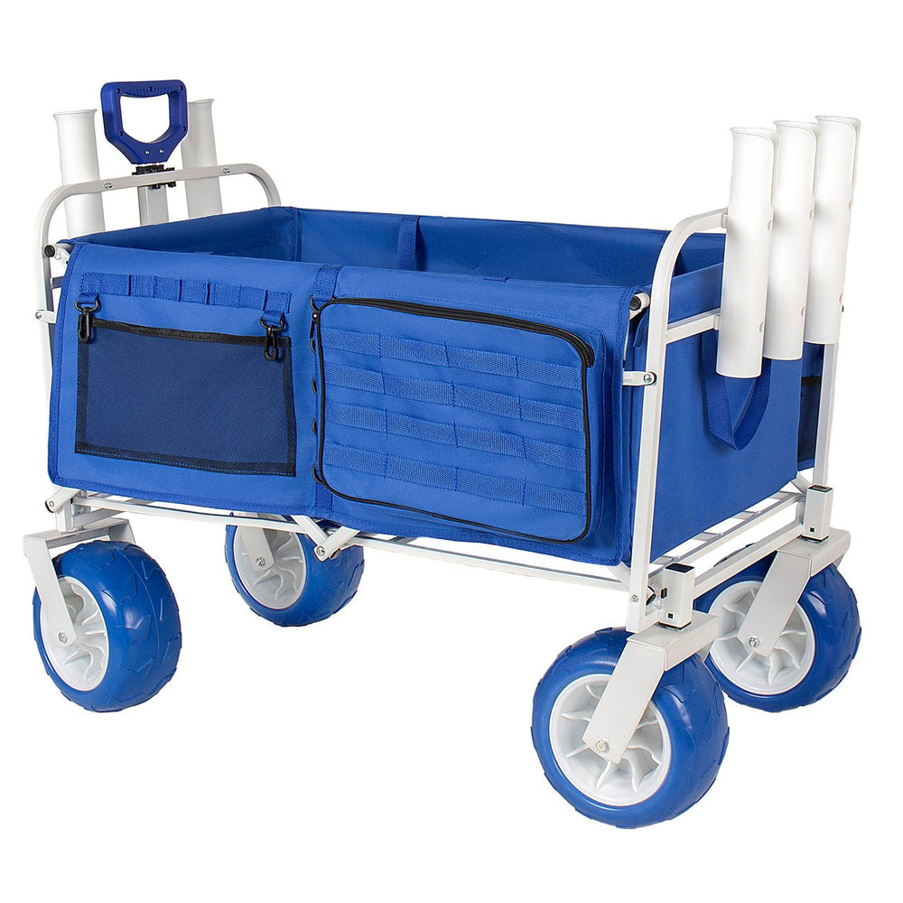 English Elm Beach Wagon Heavy Duty Folding Cart with 500lb Capacity and All Terrain Pvc Wheels W2932P412005