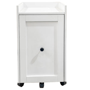English Elm Organizer Rolling Three Tier Pantry Storage Cabinet with Wheeled Base Slim Fit W331P379769