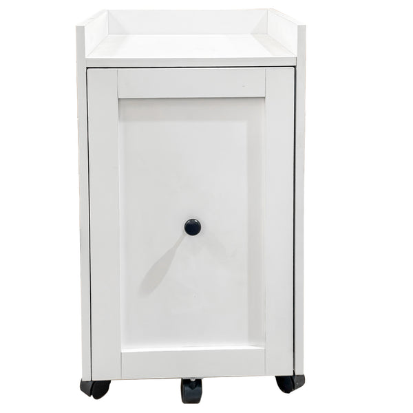 English Elm Organizer Rolling Three Tier Pantry Storage Cabinet with Wheeled Base Slim Fit W331P379769