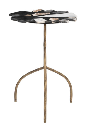 Zuo Modern Baia Multicolor Side Table - Durable Terrazzo & Iron Design For Modern Living Spaces & Hospitality Multicolor Terrazzo,Iron 110603-zuo-modern