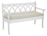 OSP Home Furnishings Coventry Storage Bench White