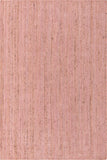 Unique Loom Braided Jute Dhaka Hand Braided Solid Rug Light Pink,  6' 1" x 9' 0"