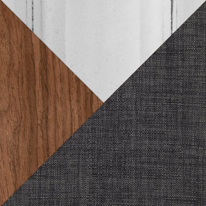 English Elm Adjustable Swivel Barstools Mid Century Walnut Chrome Charcoal Fabric Set of 2 B202S02173