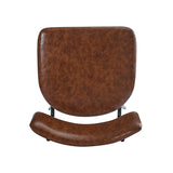 Christopher Knight Home® - Noble House - - 26''Retro Swivel Counter Stools Set Of 2,Brown Counter Stools With Iron Frame,Pu Sponge Cushion,Footrest,Suitable For Kitchen/Bedroom/Dining Room.