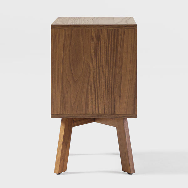 MCM 20" 1 Drawer Nightstand Mocha FRAB4CMO Walker Edison