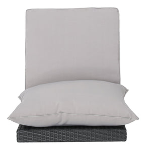 English Elm Christopher Knight Home® - Antibes V-Shaped Wicker Sectional Sofa Set In Grey - Stylish & Comfortable For Outdoor Gatherings 60289.00RSET