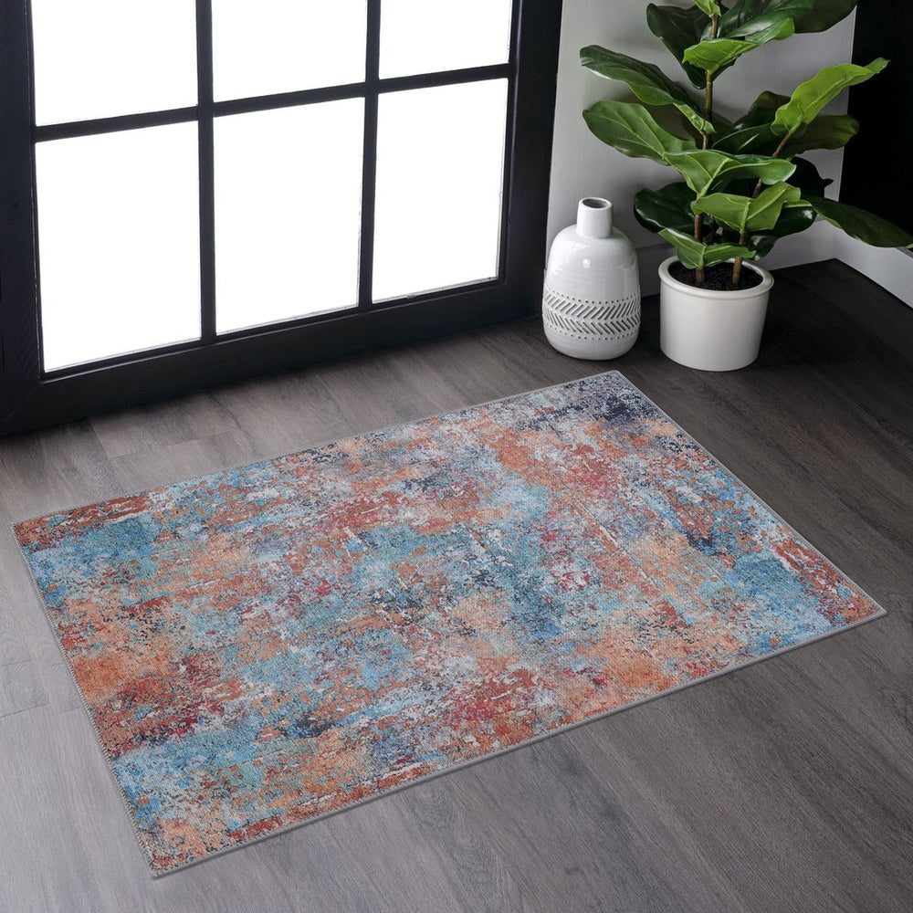 English Elm Maval Multi Washable Rug 2' X 3' – Soft, Durable & Non-Slip Doormat For Homes With Kids & Pets B189P188963