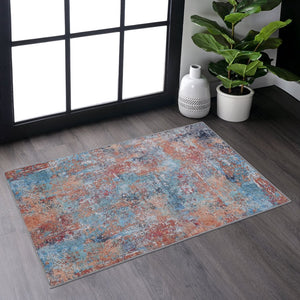 English Elm Maval Multi Washable Rug 2' X 3' – Soft, Durable & Non-Slip Doormat For Homes With Kids & Pets B189P188963