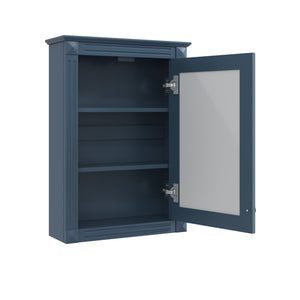 English Elm 20" Wall Mount Medicine Cabinet Mirrored Door Soft Close Adjustable Shelf Bathroom N710P317680C