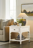 Americana End Table Whites/Creams/Beiges Americana Collection 7050-80214-02 Hooker Furniture