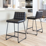 Pago Counter Stool - Set of 2 Black 110068 Zuo Modern