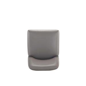 English Elm Serena Metal Upholstered Counter Stool with Leatherette Cushion, Matte Black Frame, 300 lb Capacity taupe B365P397936