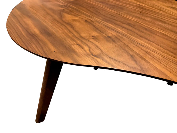 English Elm Wallace & Bay - Pineda Solid Wood Coffee Table in Walnut Brown — Contemporary, Low-Maintenance 47.6" x 23" Stylish B2709P212408