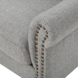 Christopher Knight Home® - Noble House - Laird Traditional Winged Grey Fabric Accent Chair