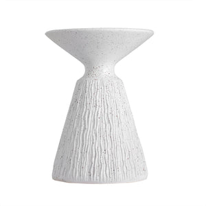 English Elm Outdoor Mgo Speckled Pedestal Side Table Retro Bohemian Accent for Patio or Living Room N765P382571W
