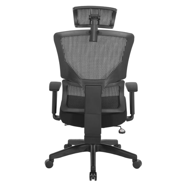 OSP Home Furnishings Vertical Matrix Breathable Ergonomic Office Chair with Lumbar Support and Adjustable Headrest Mesh 639-F3T1N48PHX