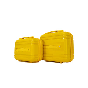 English Elm 6-piece Hard Shell Spinner Luggage Set Expandable Polypropylene with Combo Lock Yellow T3292P327098