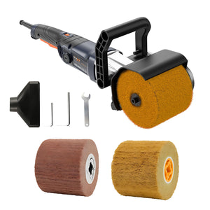 English Elm Burnishing Polishing Machine 1300w Variable Speed Metal Surface Grinder with 3 Wheels T3177P305059