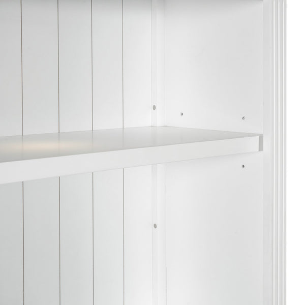 English Elm 83.4"Tall Modern Bookshelf With Led Lighting, 2 Drawers & 3 Adjustable Shelves For Stylish Storage Solutions N751S280594K