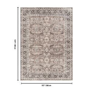 English Elm Majestic Medallion Traditional Area Rug Stain Resistant Polyester Living Room Accent B186P428859